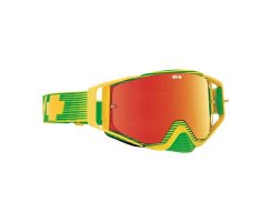 ACE MX Goggle YELLOW FLASH - SMOKE w/ RED SPECTRA + CLEAR...